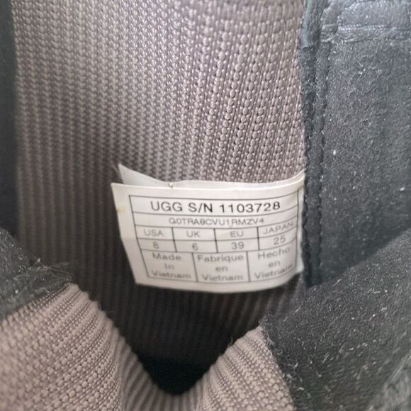 UGG Hillhurst II Chelsea Waterproof Boots Taupe Gray Suede Ankle Slip On Sz 8 - Picture 5 of 16